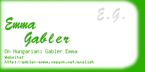 emma gabler business card